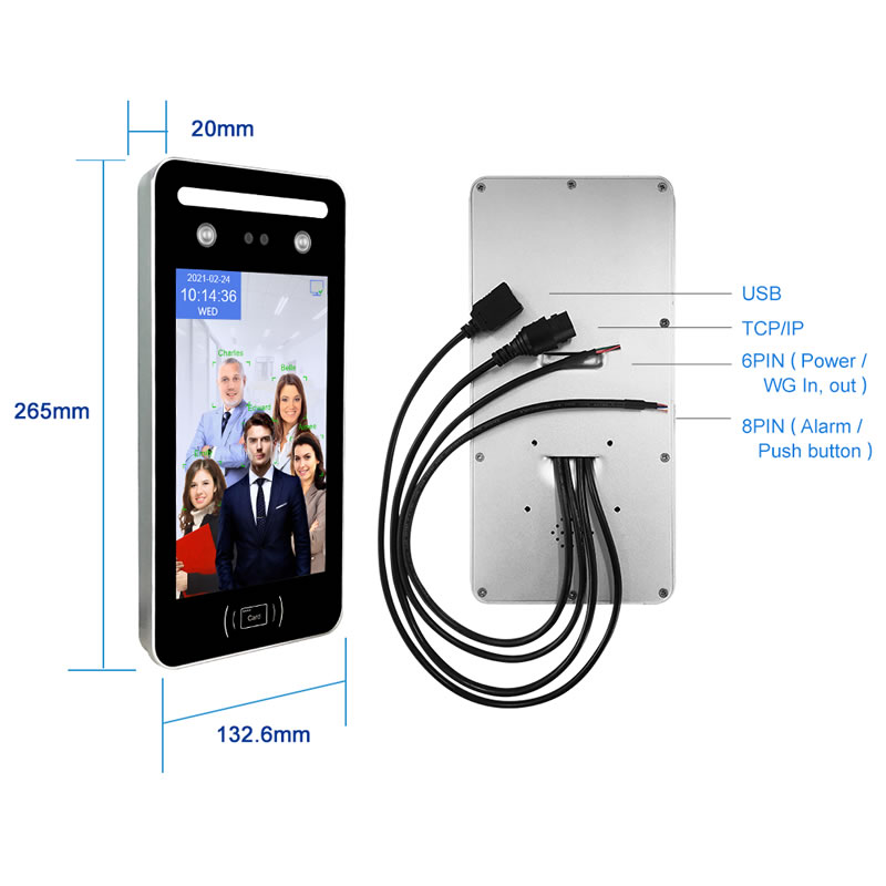 AI08 Dynamic Face Recognition System Terminal